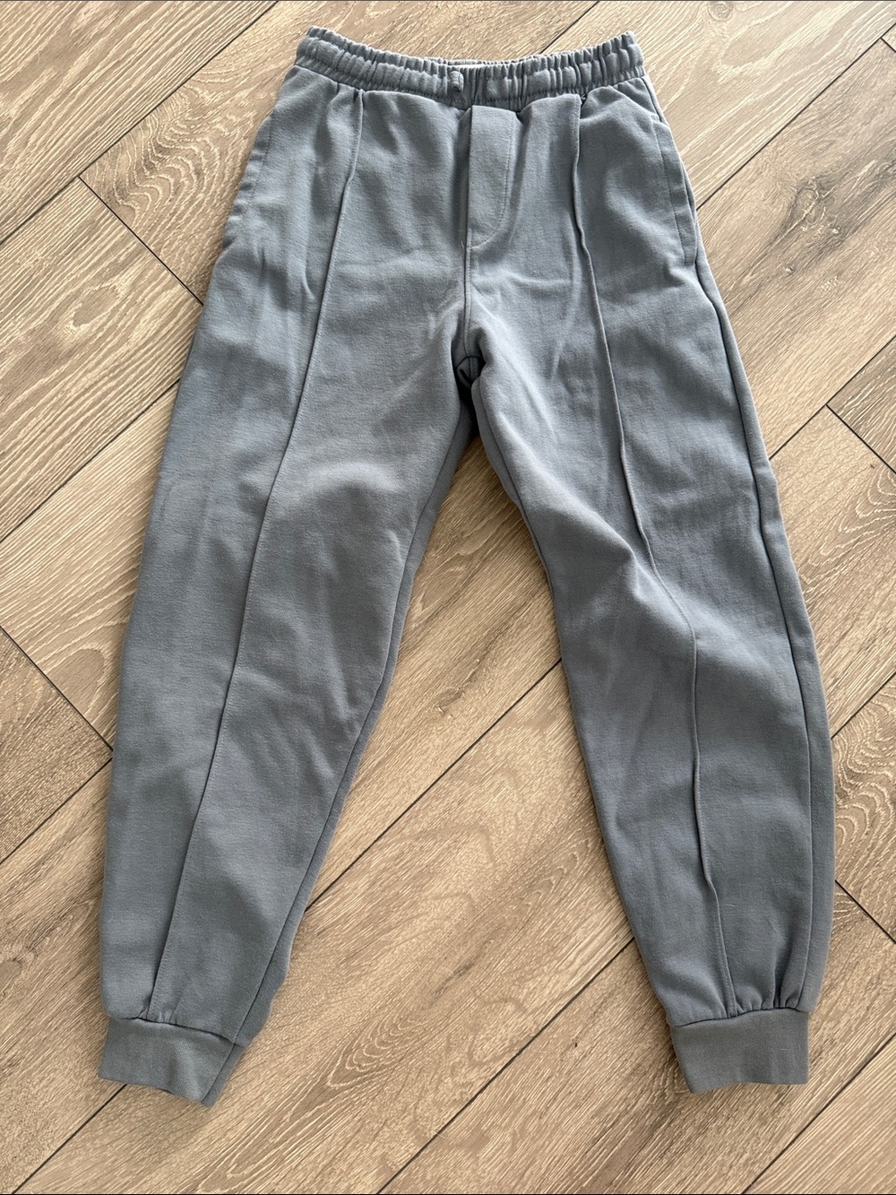 Zara Kids Gray Elastic-Waist Jogger Sweatpants